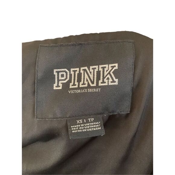 Pink Victorias Secret Varsity Jacket Colorblock Animal Print Leopard Sporty Outd - Picture 3 of 5